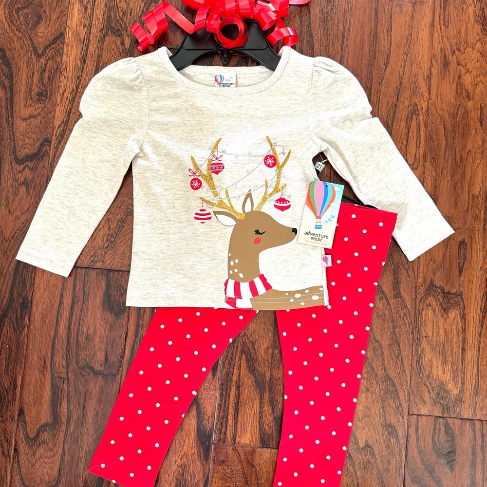New Holiday Outfit Top and Bottom